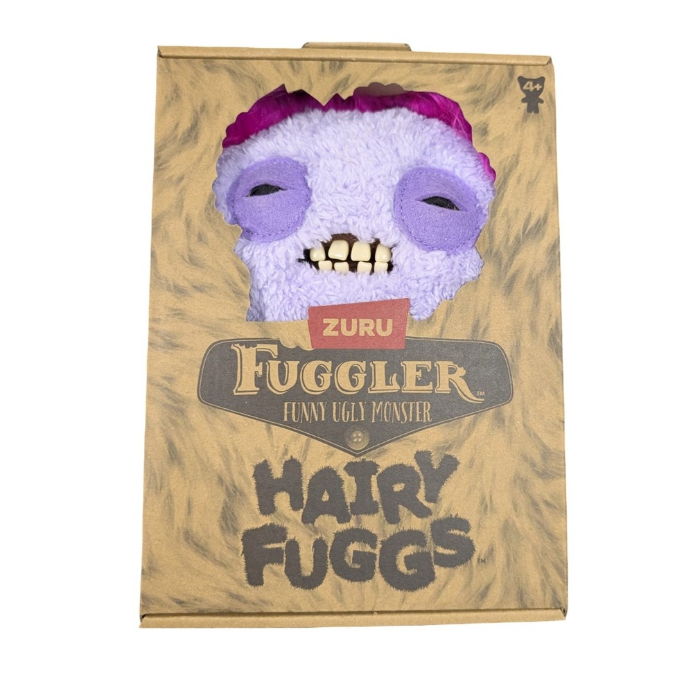 ZURU Fuggler Funny Ugly Monster Hairy Fuggs Plush Toy Pink Purple 9.4 inch